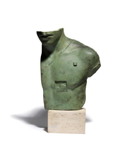Igor Mitoraj Aesclepios patine verte (bronze)