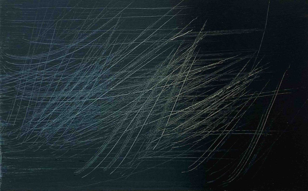 Ce tableau de Hans Hartung se trouve à la fondation Hartung Bergman à Antibes