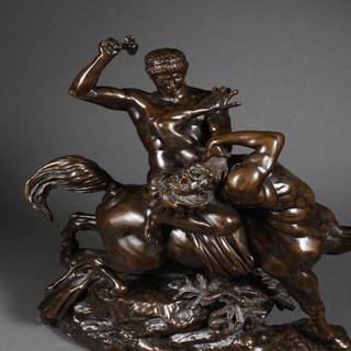 Antoine Louis Barye, Thésée, bronze, expertisez.com
