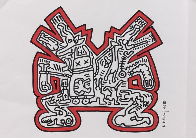 Keith Haring, Composition, dessin