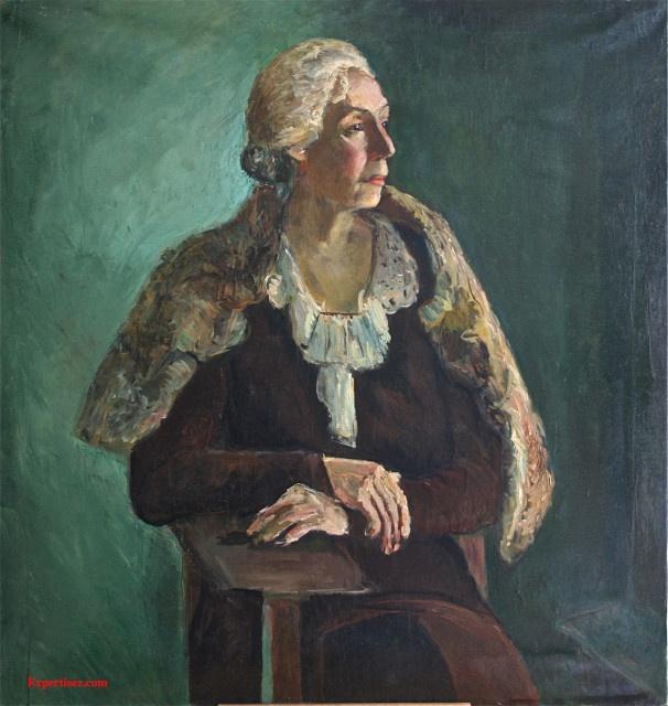 Leo Putz, Portrait de femme