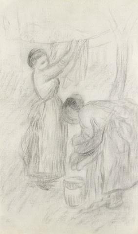 Pierre Auguste Renoir, les blanchisseuses