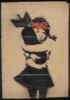 Banksy, Bomb Hugger No 2003, bombe aérosol
