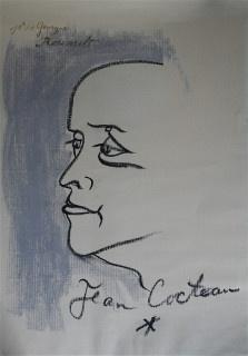 Jean Cocteau, portrait de Rouault