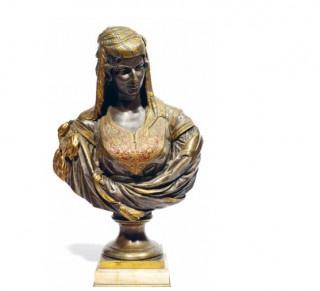 Charles Cordier, juive d'Alger, sculpture en bronze
