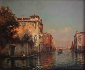 Georges Noel Bouvard, canal à Venise