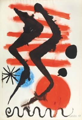 Alexander Calder, composition, gouache