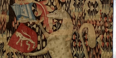 Tapisserie mille fleurs du XVème siècle au musée d'Aubusson