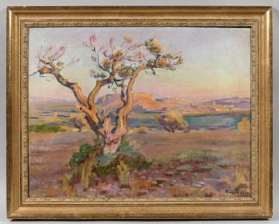 Henri Pailler, le vieil olivier, tableau