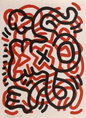 Keith Haring, Ludo 3, estampe