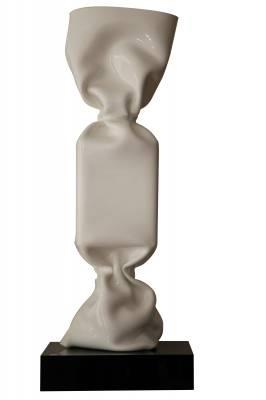 Laurence Jenkell, wrapping bonbon blanc, sculpture