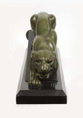 Georges Lavroff, tigre à l'affut, bronze