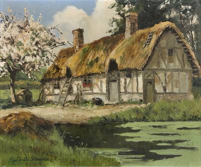 Paul Emile Pissarro, Maison normande, tableau