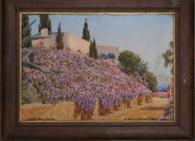 Alexandre Roubtzoff, Sidi Bou Said paysage fleuri