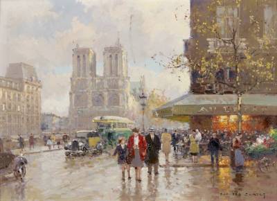 Edouard Cortes, vue de Notre Dame