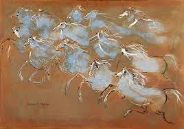 Hassan el Glaoui, chevaux, tableau