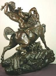 Antoine Louis Barye, Thésée combattant le Centaure, bronze