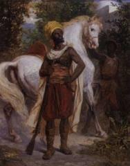 Antony Serres, cavalier arabe, tableau