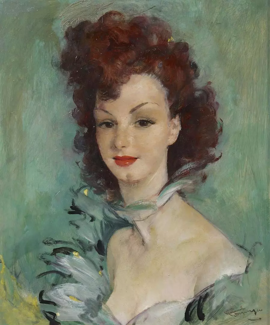 Domergue, portrait de femme