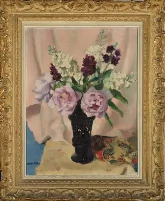Charles Kvapil, fleurs, tableau