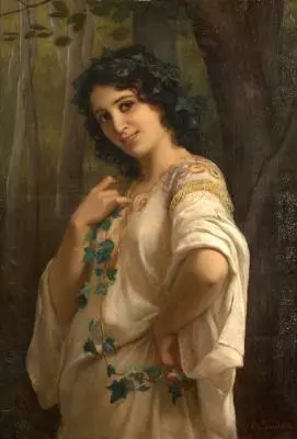 Charles Landelle, jeune femme, tableau