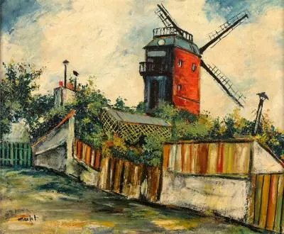 Elisée Maclet, Le moulin de la Galette, tableau