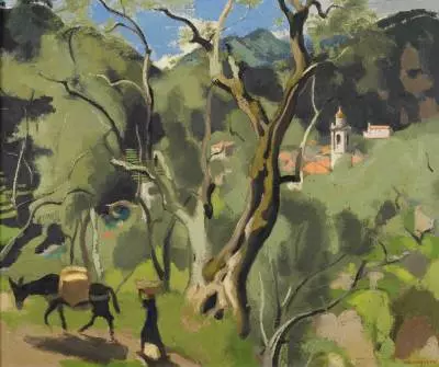 Joseph Ingimberty, paysage , vente aux enchères