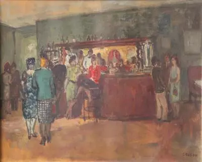 Marcel Cosson, scène de café