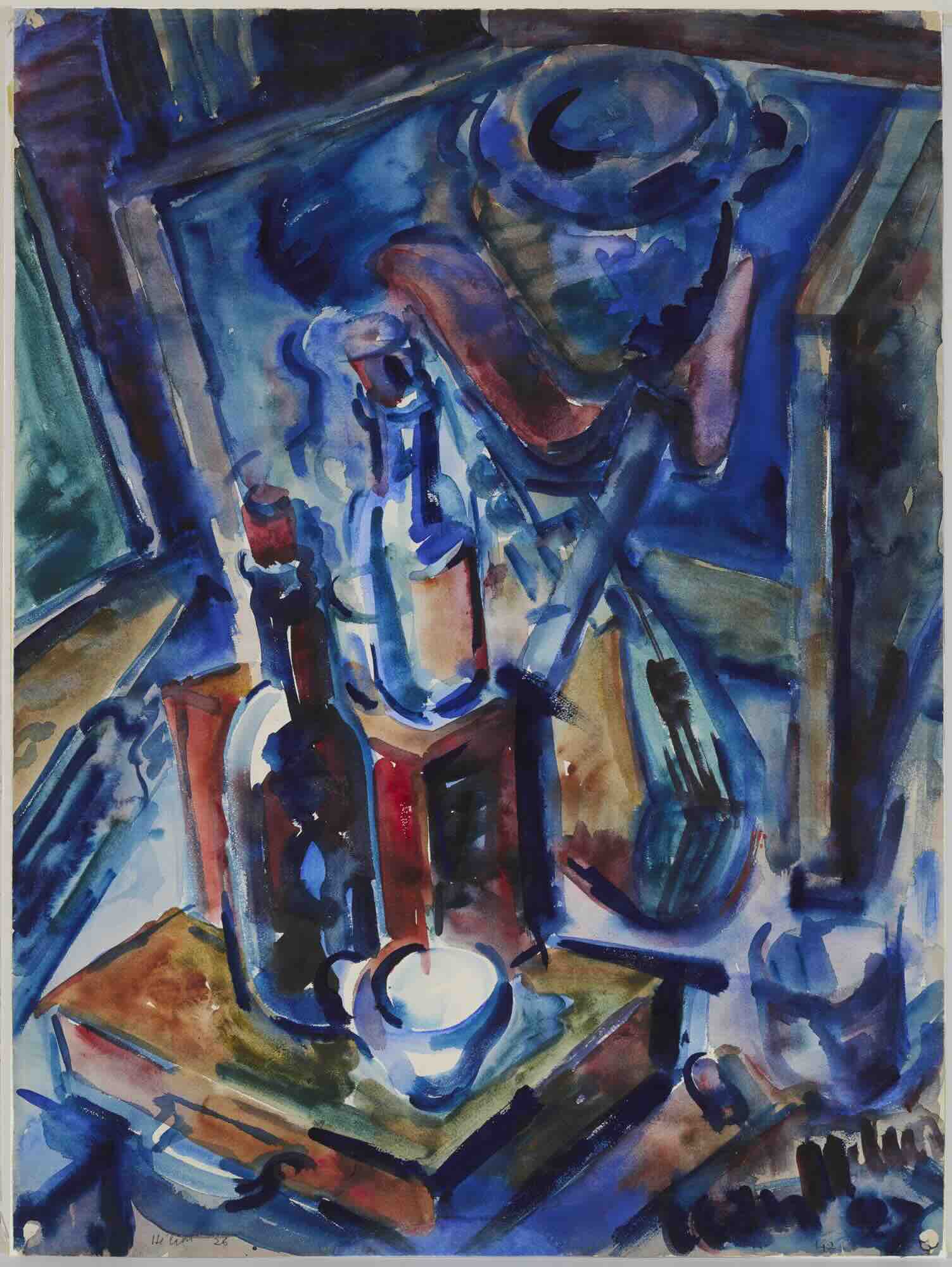 Jean Hélion, nature morte à la bouteille, 1926